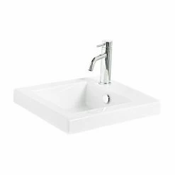 Miller - 405mm Ceramic Basin With Right Hand Tap Hole - 165W1