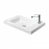 Miller - 600mm Ceramic Basin With Right Hand Tap Hole - 166W1 -Miller Sales Store 166W1 P