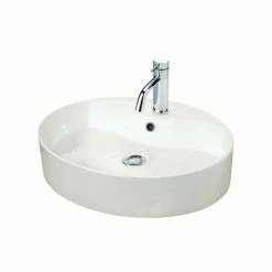 Miller - 550mm Oval Countertop Ceramic Basin - 173W1