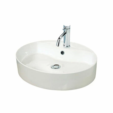 Miller - 550mm Oval Countertop Ceramic Basin - 173W1 Miller - 550mm Oval Countertop Ceramic Basin - 173W1 -Miller Sales Store 173W1 P
