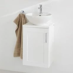 Miller - 400mm Round Countertop Ceramic Basin - 174W1 4 Miller - 400mm Round Countertop Ceramic Basin - 174W1 -Miller Sales Store 174W1 D2 460