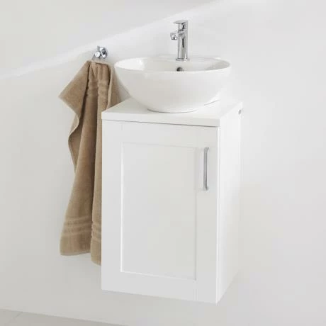 Miller - 400mm Round Countertop Ceramic Basin - 174W1 Miller - 400mm Round Countertop Ceramic Basin - 174W1 -Miller Sales Store 174W1 D2 460