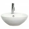 Miller - 400mm Round Countertop Ceramic Basin - 174W1 2 Miller - 400mm Round Countertop Ceramic Basin - 174W1 -Miller Sales Store 174W1 P