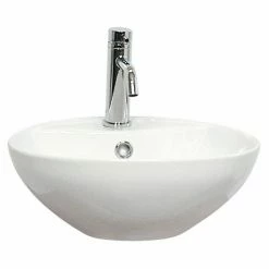 Miller - 400mm Round Countertop Ceramic Basin - 174W1