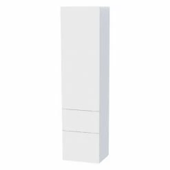 Miller - New York Tall Cabinet With Door Storage & Drawers - White