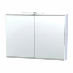 Miller - London 100 Mirror Cabinet - White - 55-2