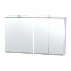 Miller - London 120 Mirror Cabinet - White - 56-2