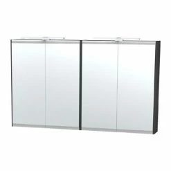 Miller - London 120 Mirror Cabinet - Black - 56-4