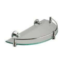 Miller - Classic Glass Cloakroom Shelf - 668C