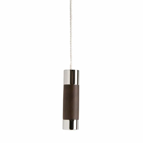 Miller - Classic Chrome and Dark Oak Cylindrical Light Pull - 698C Miller - Classic Chrome And Dark Oak Cylindrical Light Pull - 698C -Miller Sales Store 698C P