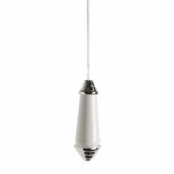 Miller - Classic Chrome And White Ceramic Light Pull - 6990C