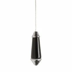 Miller - Classic Chrome And Black Ceramic Light Pull - 6991C