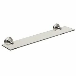 Miller Oslo Polished Nickel Glass Shelf - 8002MN