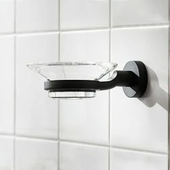 Miller Bond Black Soap Dish & Holder - 8704B