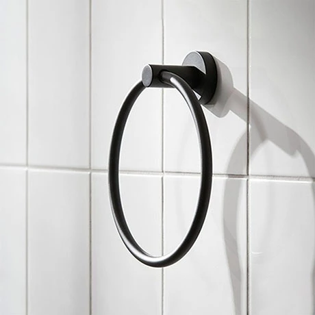 Miller Bond Black Towel Ring - 8705B Miller Bond Black Towel Ring - 8705B -Miller Sales Store 8705B P