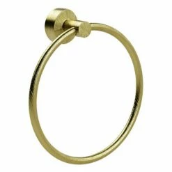 Miller Bond Brushed Brass Towel Ring - 8705MP1