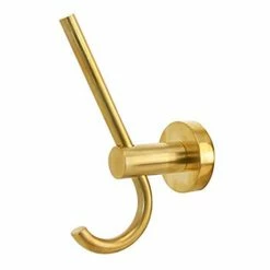 Miller Bond Polished Untreated Brass Double Robe Hook - 8712MP