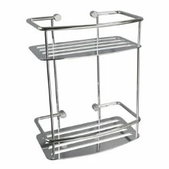 Miller - Classic D-Shaped 2-Tier Shower Basket - 871C