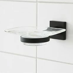 Miller Atlanta Matt Black Soap Dish & Holder - 8804B
