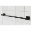 Miller Atlanta 495mm Matt Black Towel Rail - 8806B