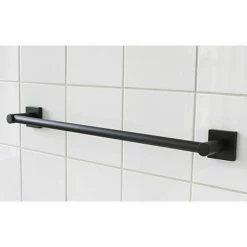 Miller Atlanta 495mm Matt Black Towel Rail - 8806B