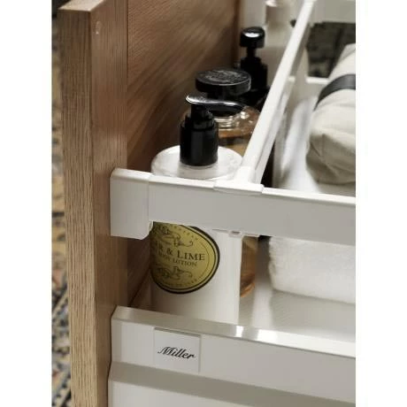 Miller London 120 Wall Hung Four Drawer Vanity Unit + Double Basin (Black) Miller London 120 Wall Hung Four Drawer Vanity Unit + Double Basin (Black) -Miller Sales Store LOND60WHIDR D4N 460 1