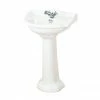 Miller - 535mm Traditional 1TH Basin With Full Pedestal 2 Miller - 535mm Traditional 1TH Basin With Full Pedestal -Miller Sales Store MILLBAS535 P