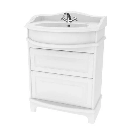 Miller - Traditional 1903 65 Two Drawer Vanity Unit With Ceramic Basin
